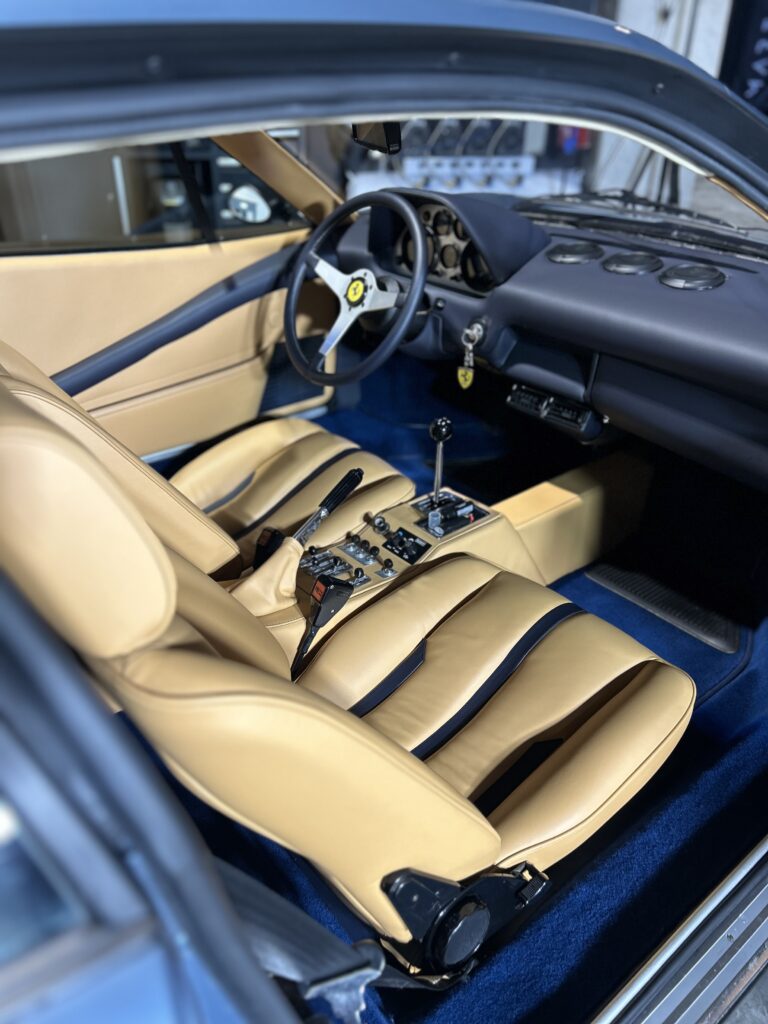 carcleaniq ferrari klassiek beige leder interieur coating