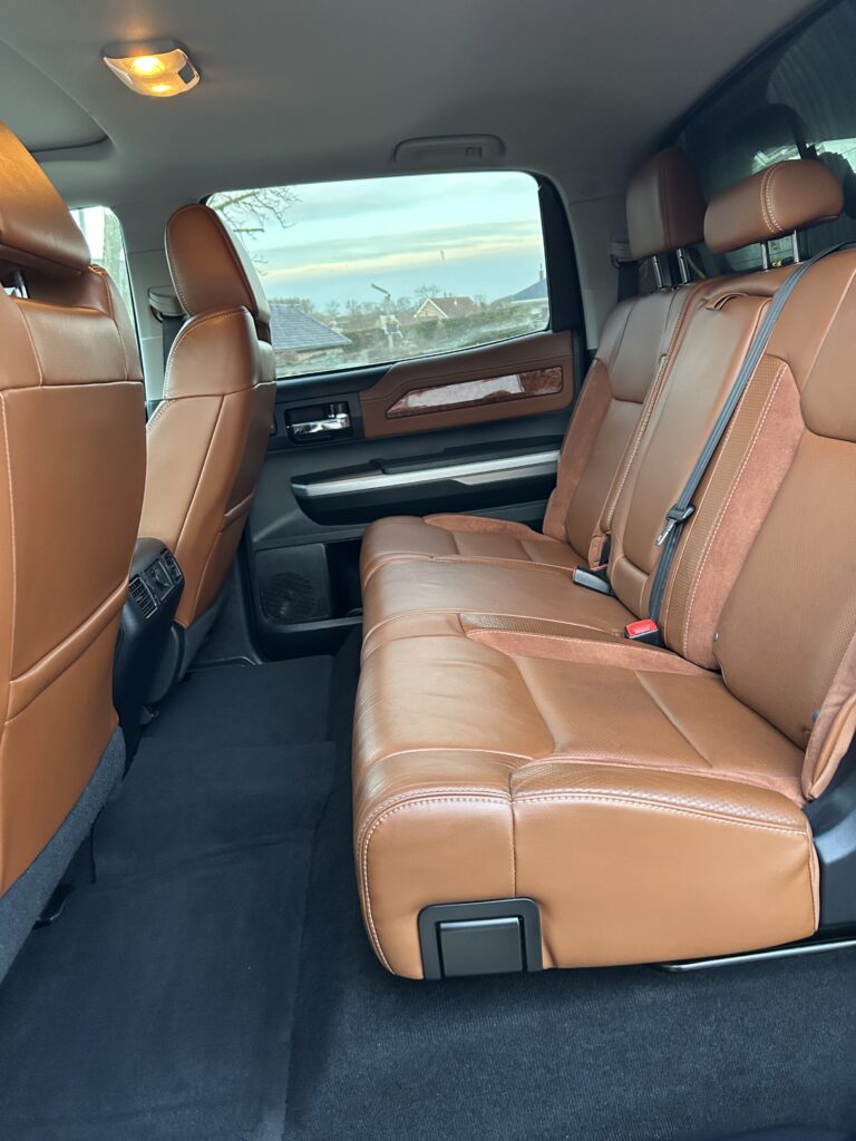 carcleaniq range rover achterbank cognac leder interieur coating