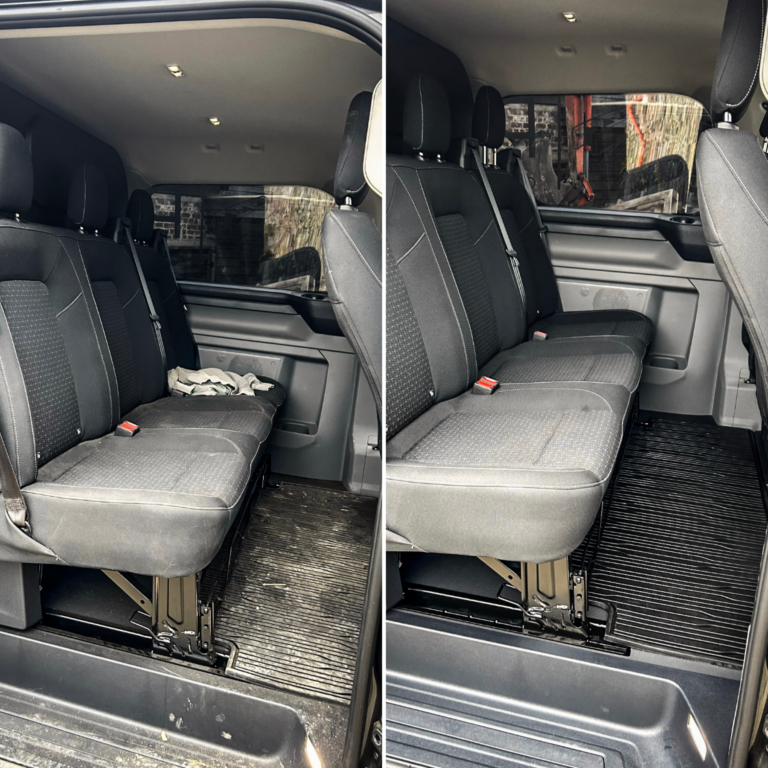 carcleaniq voor na ford transit achterzetels dieptereiniging