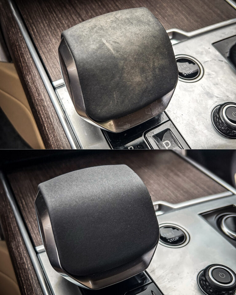 carcleaniq voor na range rover middenconsole dieptereiniging
